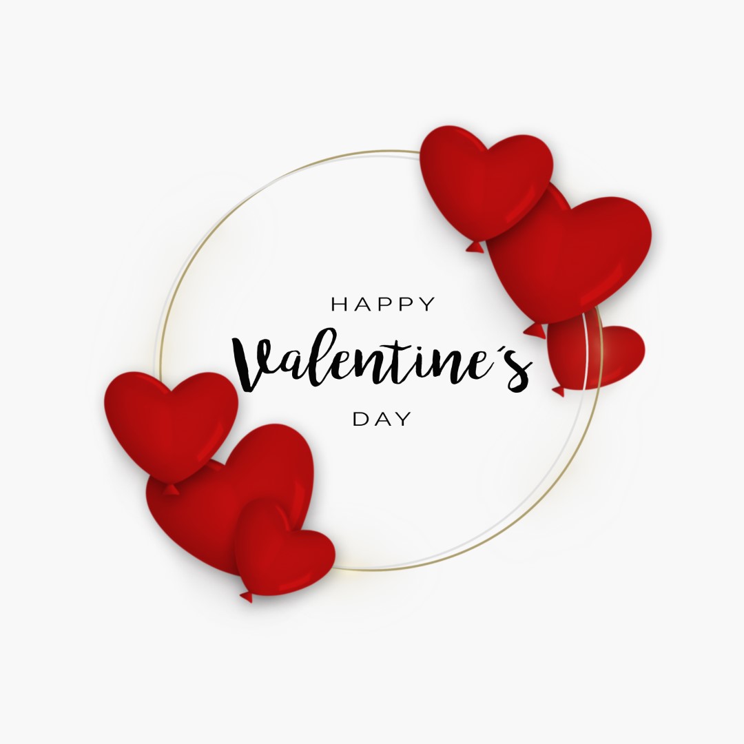 Schoener Valentinstag-Hintergrund mit Kreis