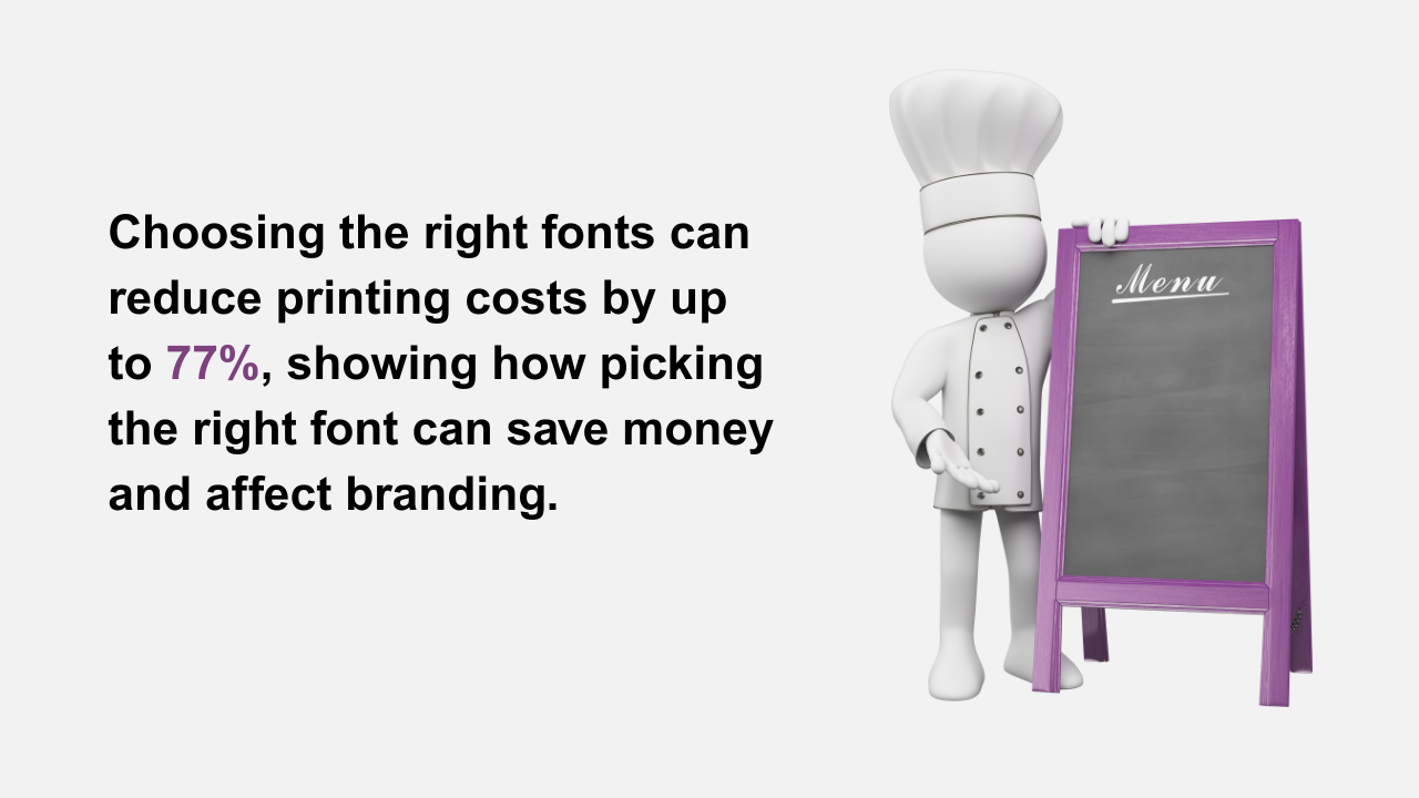 best font for menu