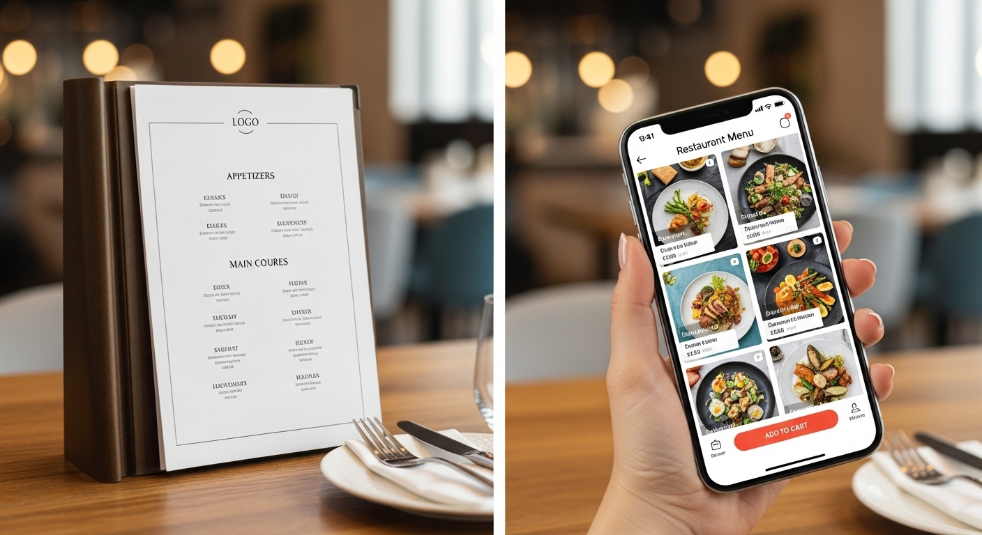 digital restaurant menu