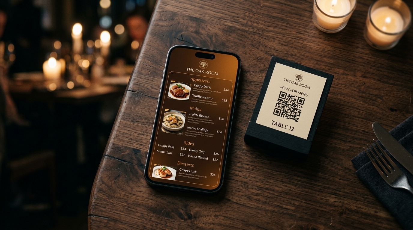 restaurants qr menu